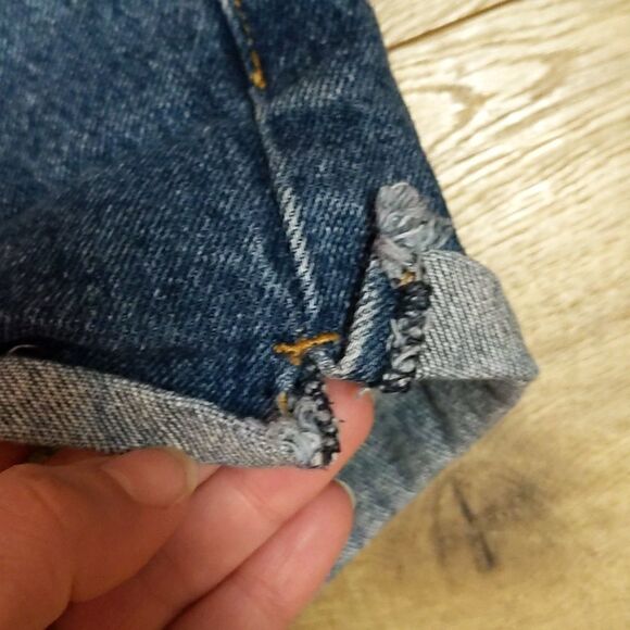 American Apparel button fly denim shorts 26 - Picture 3 of 9